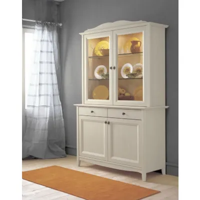 Madia in legno con vetrina Comp 112 03 di Tempora Country