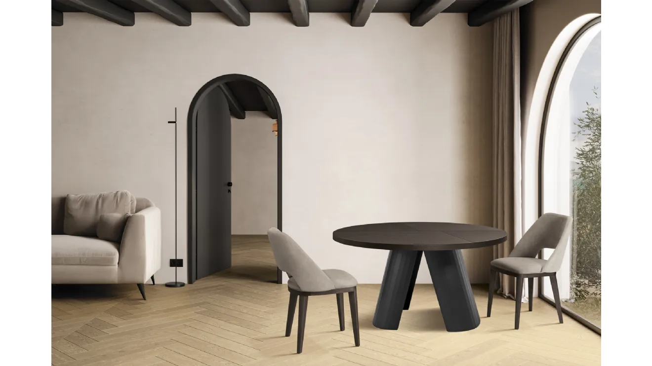 Tavolo rotondo in legno Arcos di FGF Mobili