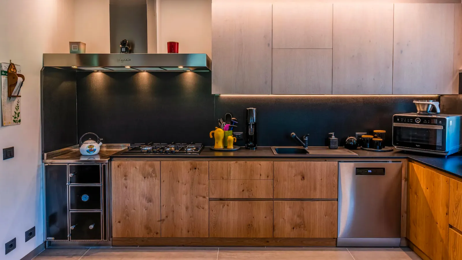 Cucina su misura in rovere nodato